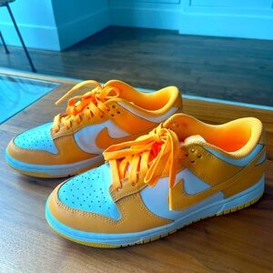 Nike orange sneakers